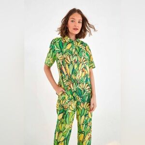 Farmrio Banana Print Jumpsuit